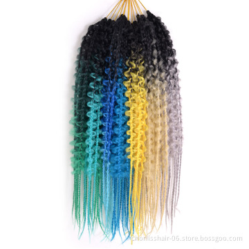 New 24 Inch Synthetic  Butterfly Locs Braids Of Various Colors The Most Natural Red Butterfly locs Braids For African Women